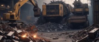 Завод по переработке металлолома в стальной лом